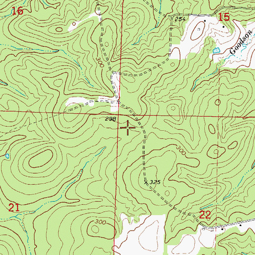 Topographic Map of Township of Georgia, AR