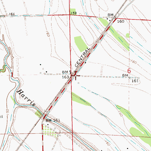 Topographic Map of Pullen, MS