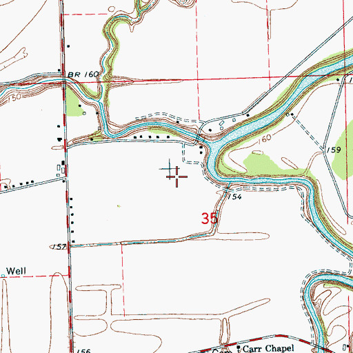 Topographic Map of Ross Church (historical), MS