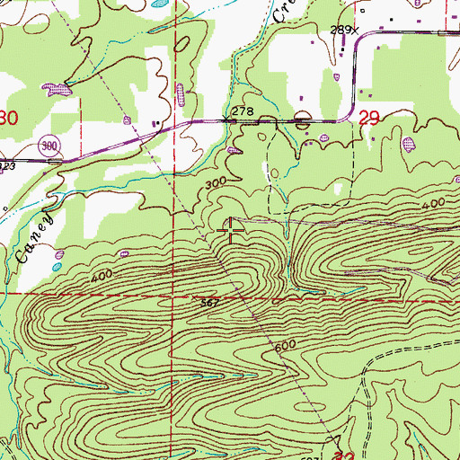 Topographic Map of Township of Rankin, AR