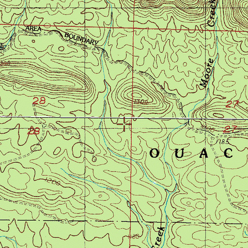 Topographic Map of Township of Faulkner, AR