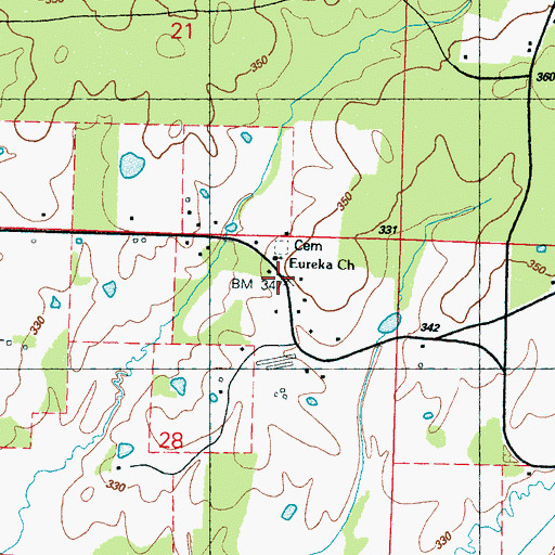 Topographic Map of Henry Grady School (historical), MS
