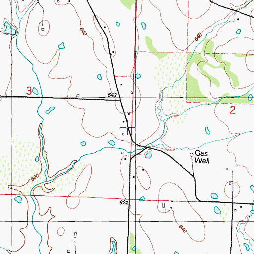 Topographic Map of Township of Prairie, AR