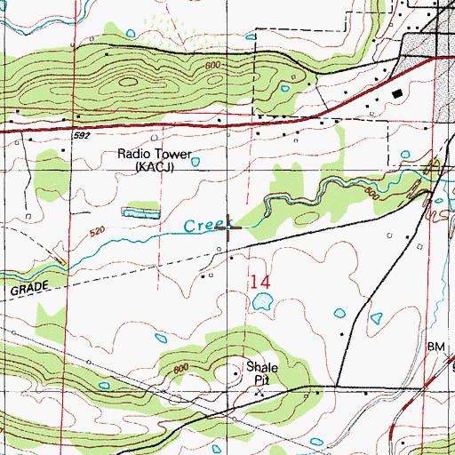 Topographic Map of Sebastian County, AR