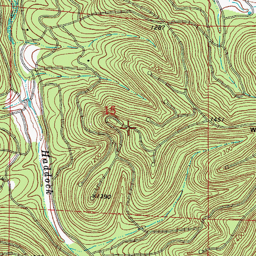 Topographic Map of Holiday Island, AR