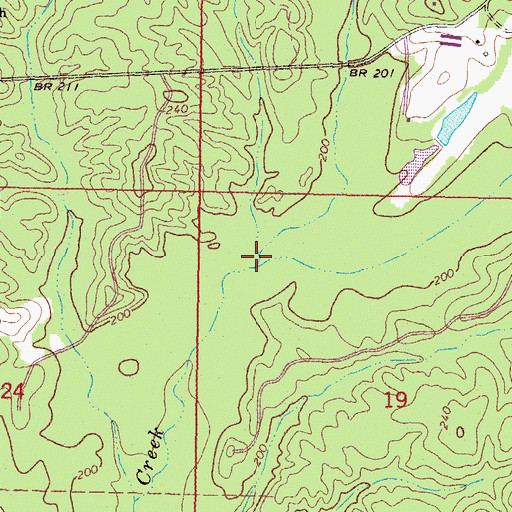 Topographic Map of Little Camp Creek, MS