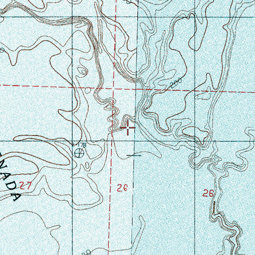 Topographic Map of Perry Creek, MS