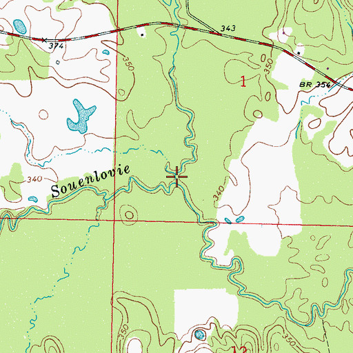 Topographic Map of Scotchenflipper Creek, MS