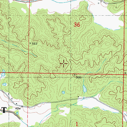 Topographic Map of LT 8-9 Lake, MS