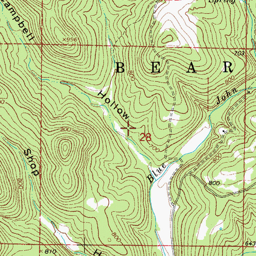 Topographic Map of Township of Bearden (historical), AR