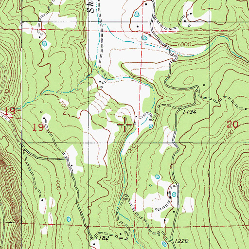 Topographic Map of Township of Hudson, AR