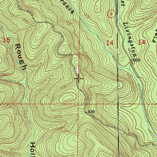 Topographic Map of Township of Hixson (historical), AR