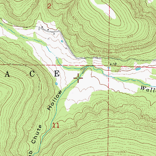 Topographic Map of Township of Wallace (historical), AR