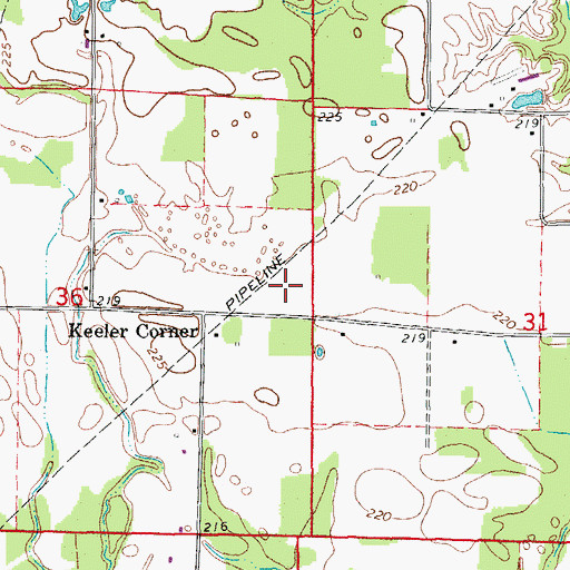 Topographic Map of Township of Russell, AR