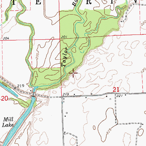 Topographic Map of Township of White River, AR