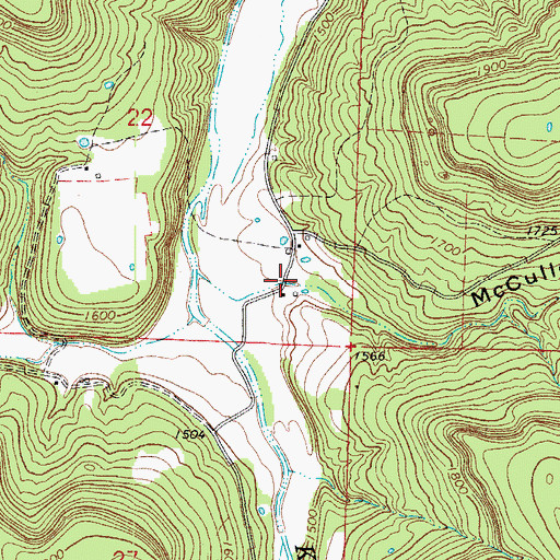 Topographic Map of Allfriend (historical), AR
