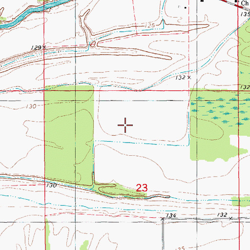 Topographic Map of Township of Railroad (historical), AR