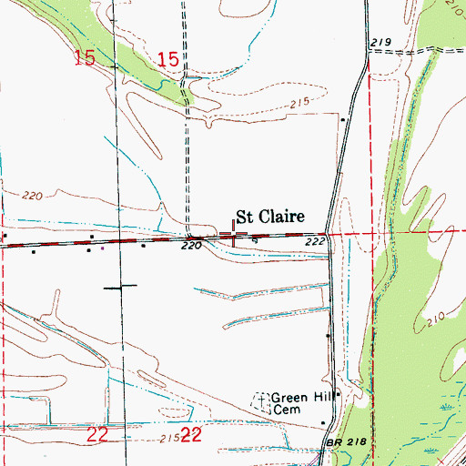Topographic Map of Banks School (historical), AR