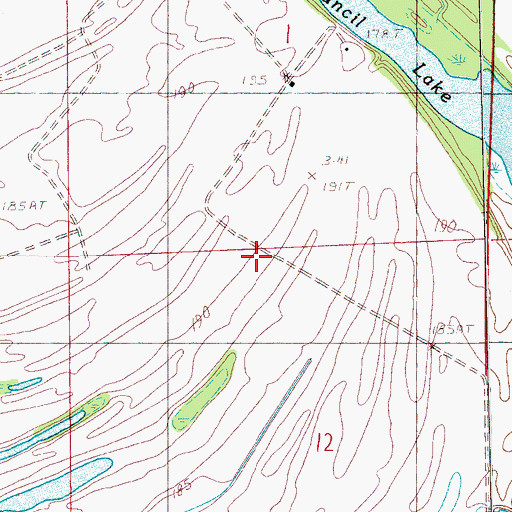 Topographic Map of Westwood School (historical), AR