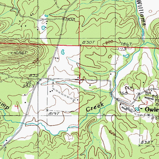 Topographic Map of Township of Hazel (historical), AR