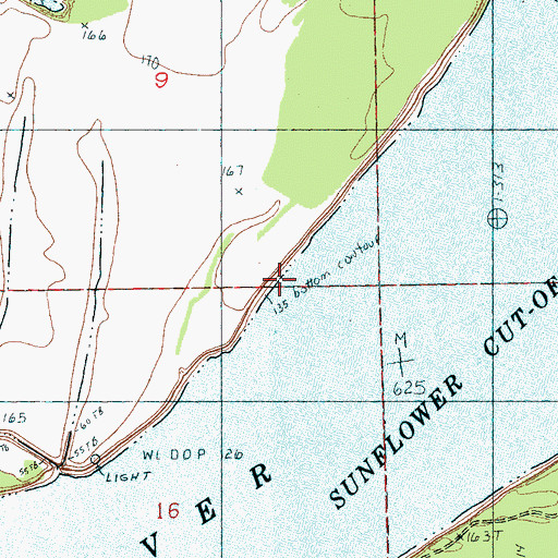 Topographic Map of Ludlow Revetment, AR