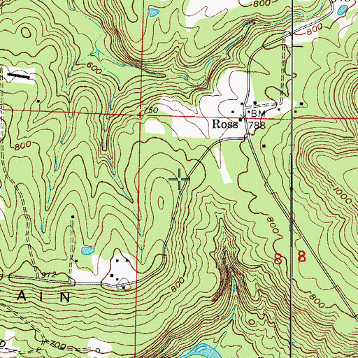 Topographic Map of Township of Sand Spring (historical), AR