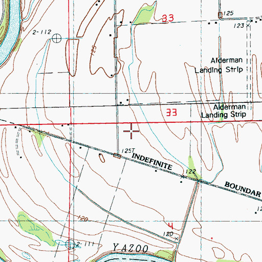 Topographic Map of Supervisor District 5, MS