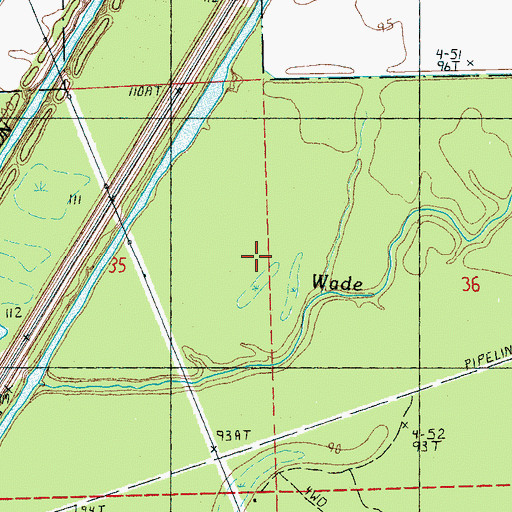 Topographic Map of Panther Swamp National Wildlife Refuge, MS