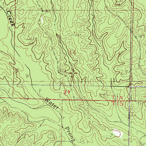 Topographic Map of Leaf River State Wildlife Management Area, MS