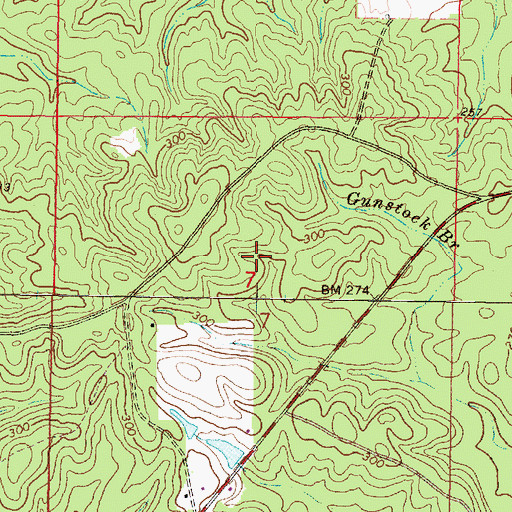 Topographic Map of Chickasawhay State Wildlife Management Area, MS