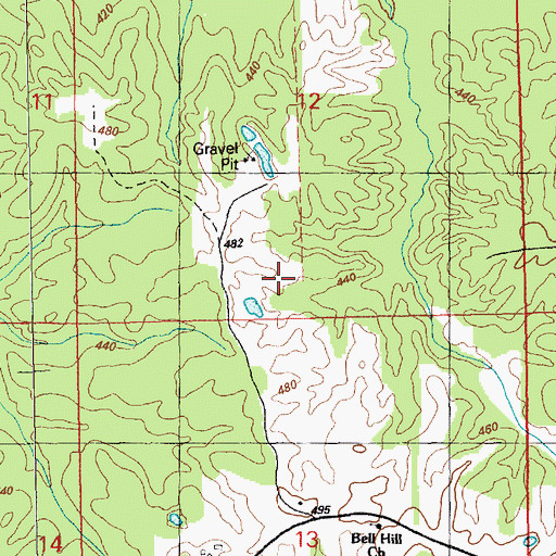 Topographic Map of Zion Hill Academy (historical), MS
