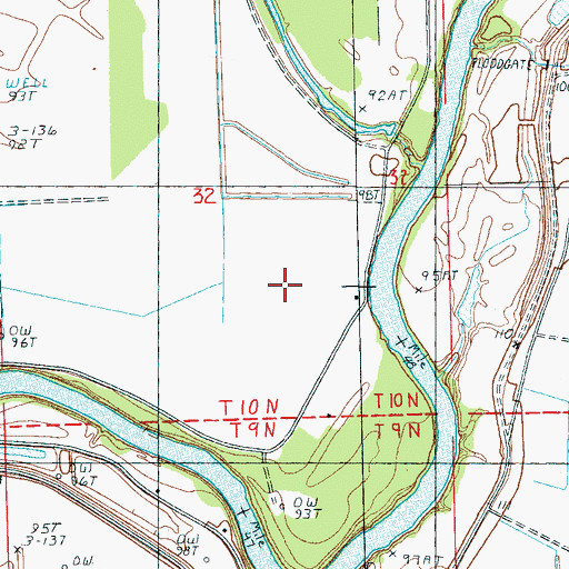 Topographic Map of Belle Yazoo Plantation (historical), MS
