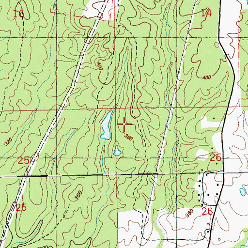 Topographic Map of Homochitto District Ranger Office, MS