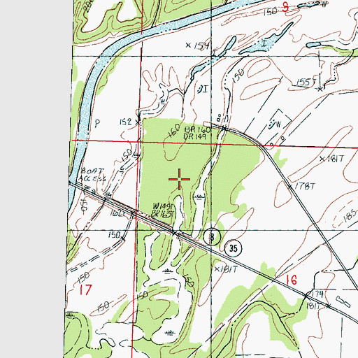 Topographic Map of Tuscahoma (historical), MS