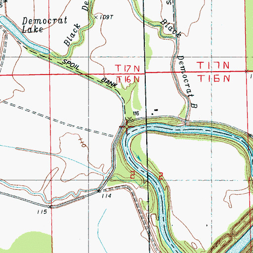 Topographic Map of Wakes Valley Landing (historical), MS