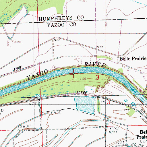 Topographic Map of Haywood Phillips Landing, MS