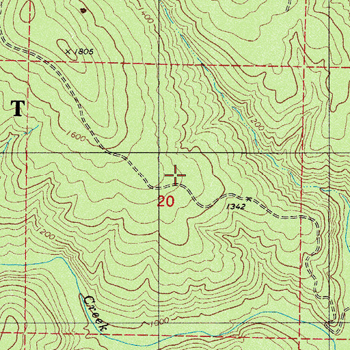 Topographic Map of Boyd Trail, AR