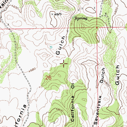 Topographic Map of Little California Gulch, AZ