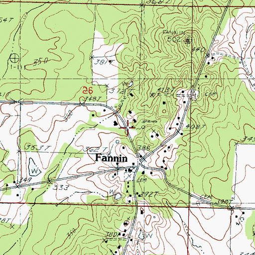 Topographic Map of Pelahatchie Depot (historical), MS