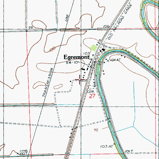Topographic Map of Council Bend Plantation (historical), MS