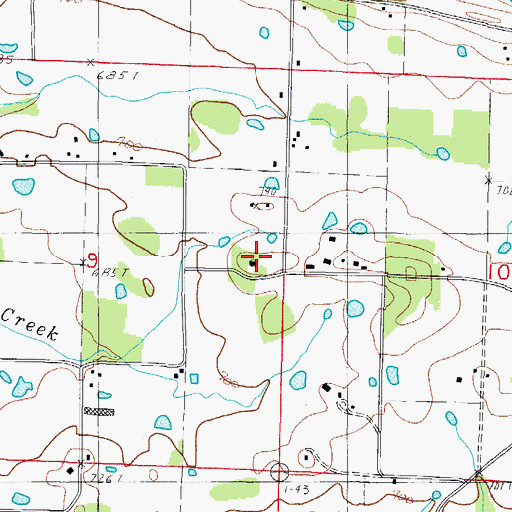 Topographic Map of Center Point School, AR