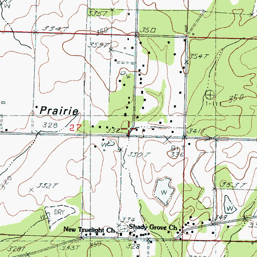 Topographic Map of New Fannin, MS