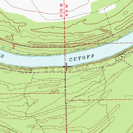 Topographic Map of Pittman Island Landing, MS