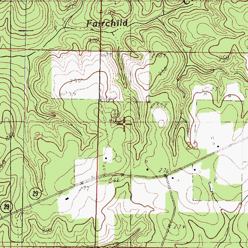 Topographic Map of De Soto National Forest, MS