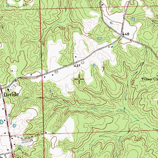 Topographic Map of Supervisor District 3, MS
