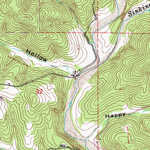 Topographic Map of Conway Hollow, MO