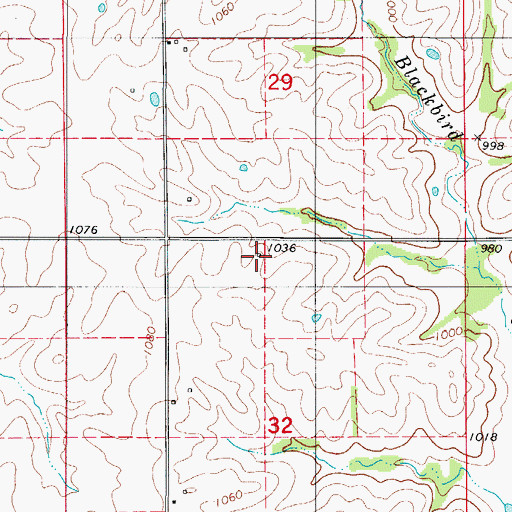 Topographic Map of Fife School (historical), MO