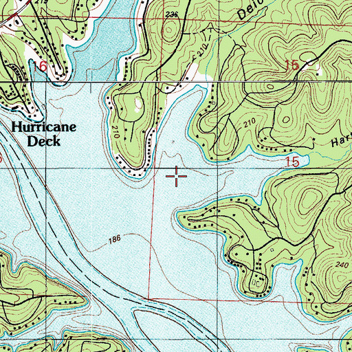 Topographic Map of Hart Hollow, MO