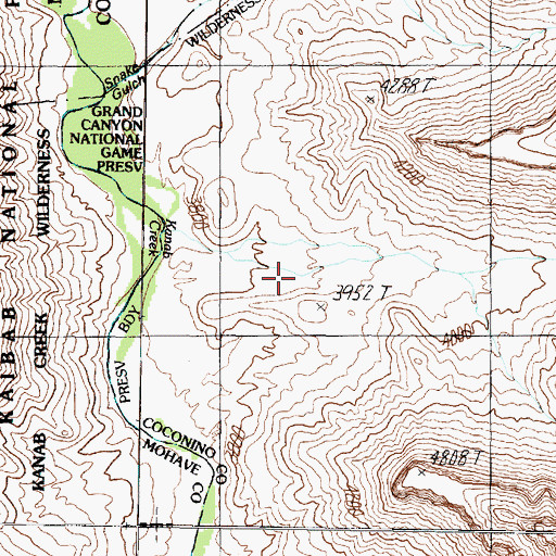 Topographic Map of Little Spring Canyon, AZ