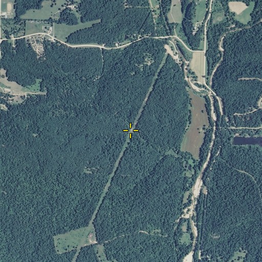 Aerial/Satellite Image of James Mill Spring, MO